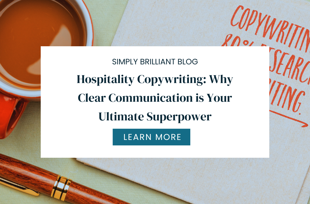 Title of blog with an image of a cup of coffee with a paper saying copywriting is 80% research and 20% writing